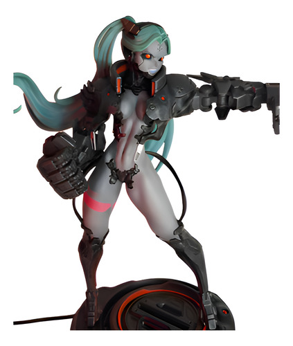 Rebecca Cyberpunk Em Resina 24cm
